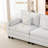3 Seater Sofa With Smart Charging Module And Throw Pillows (white)-129036972