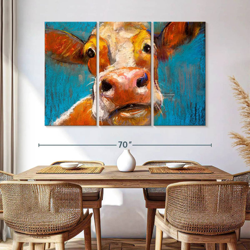 Yellow Cow, 42" H x 65" W