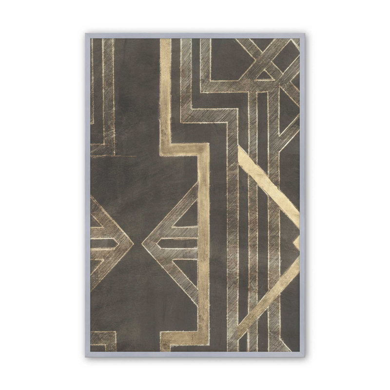 Impression sur toile Trellis Motif IV par Ethan Harper, H 24 po x l 18 po, Open Corner Framed Print without Mat Paper