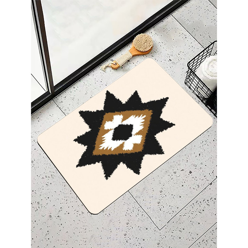 Tapis de bain en forme d'étoile pour salle de bain, 16 x 24 po
