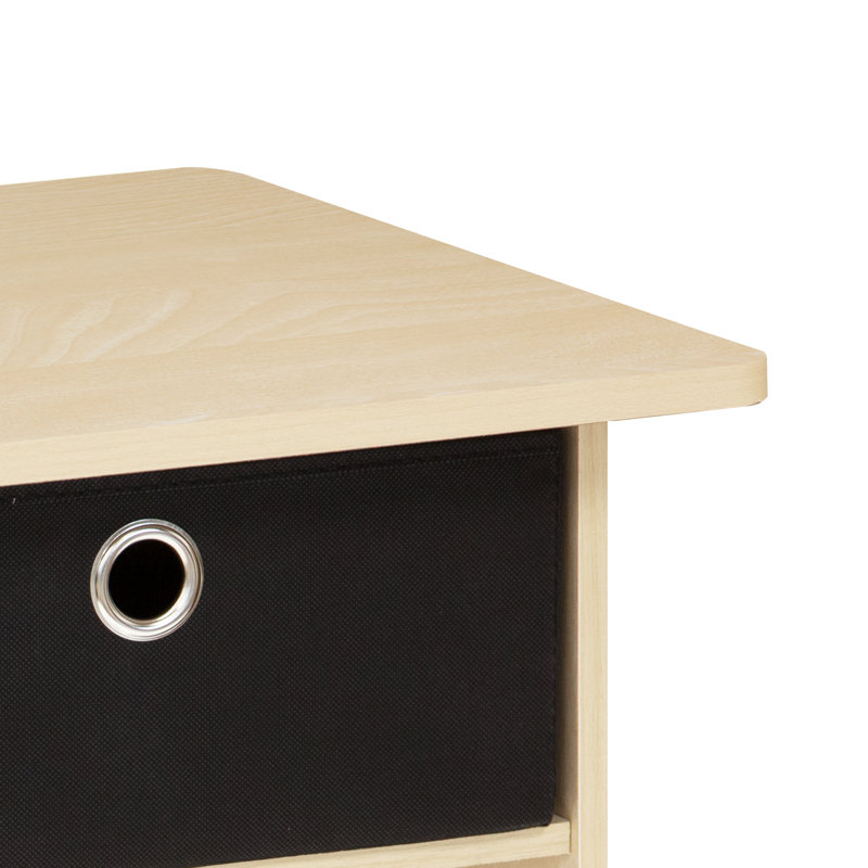 Gigi Nightstand With Bin Drawer, Steam Beech, Individual