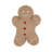 Gingerbread Man Poly Filled Throw Pillow