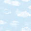 Tiny Tots 2 Billowing Clouds Design 33' L x 21" W Wallpaper Roll-61778886
