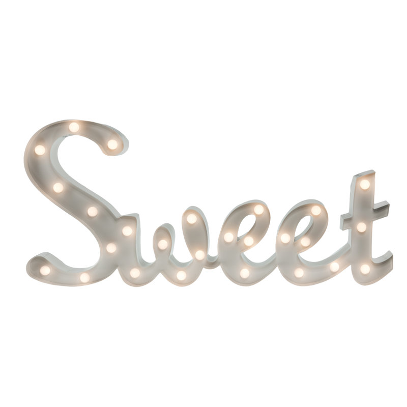 Metal Novelty Lamp, White