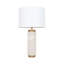 Alabster 26'' White/Gold Table Lamp