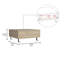 Table basse avec rangement Hannaleigh
