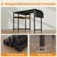 L-Shaped Metal Base Computer Desk-484735241