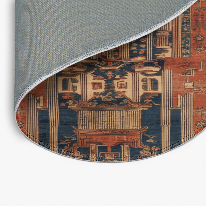 Tapis intérieur et extérieur ArtDeco, Rond 5 pi