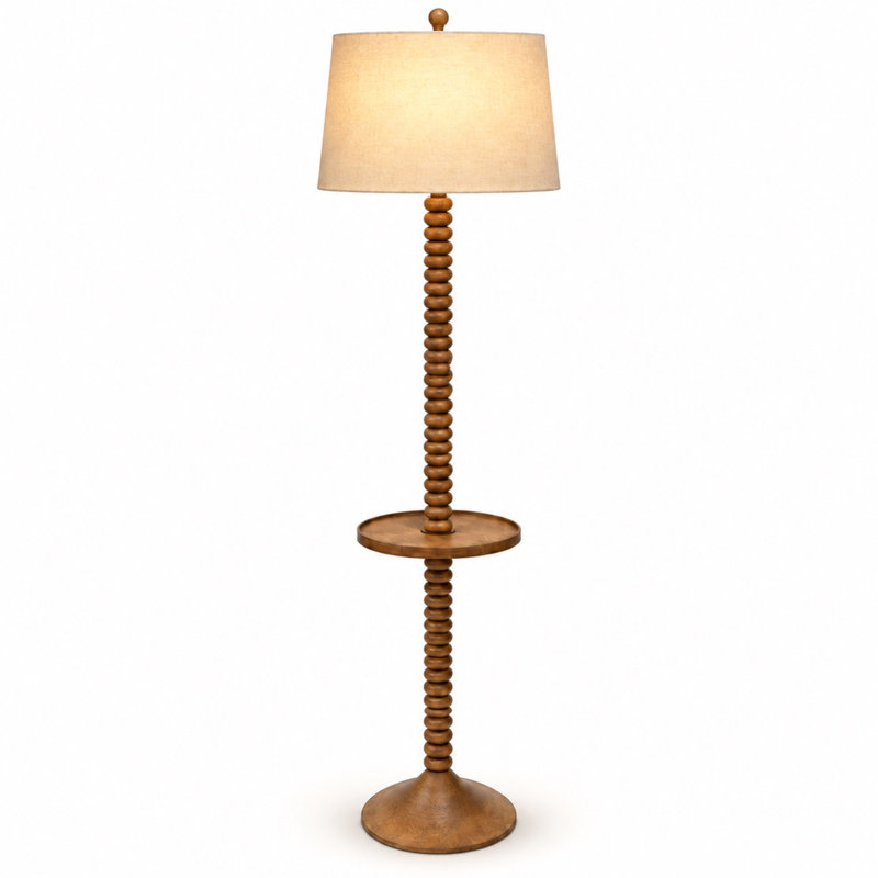 Lampe sur pied en résine Ashcombe, Brown