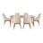 Sunny Designs Mid-Century Wood Dining Set