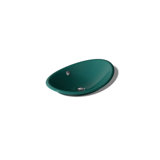 Iron Plains Metal Oval Vessel Bathroom Sink with Overflow