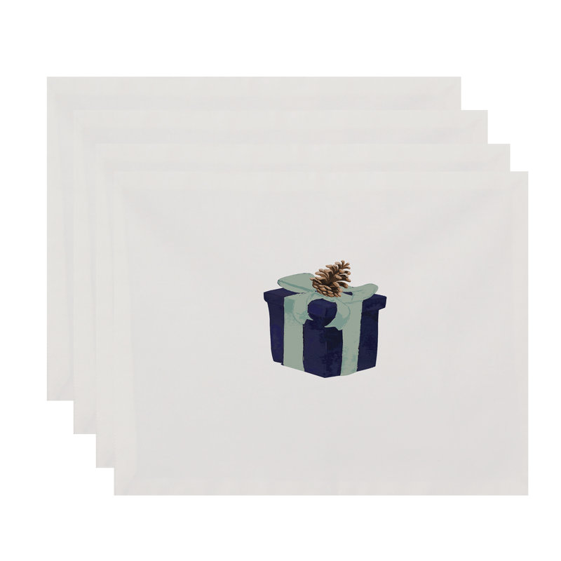 Polyester Kids Rectangle Placemat, Navy Blue