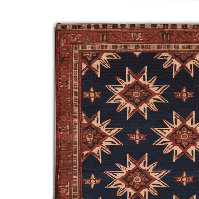 Tapis d'intérieur et d'extérieur mauve Persian, Rectangulaire 8 pi x 10 pi