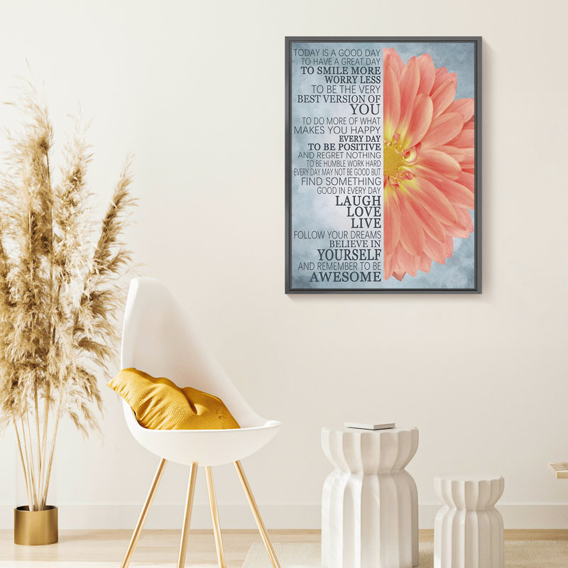 Tournesol 5 - Art textuel sur toile, Noir, H 16 po x l 12 po x P 1,5 po