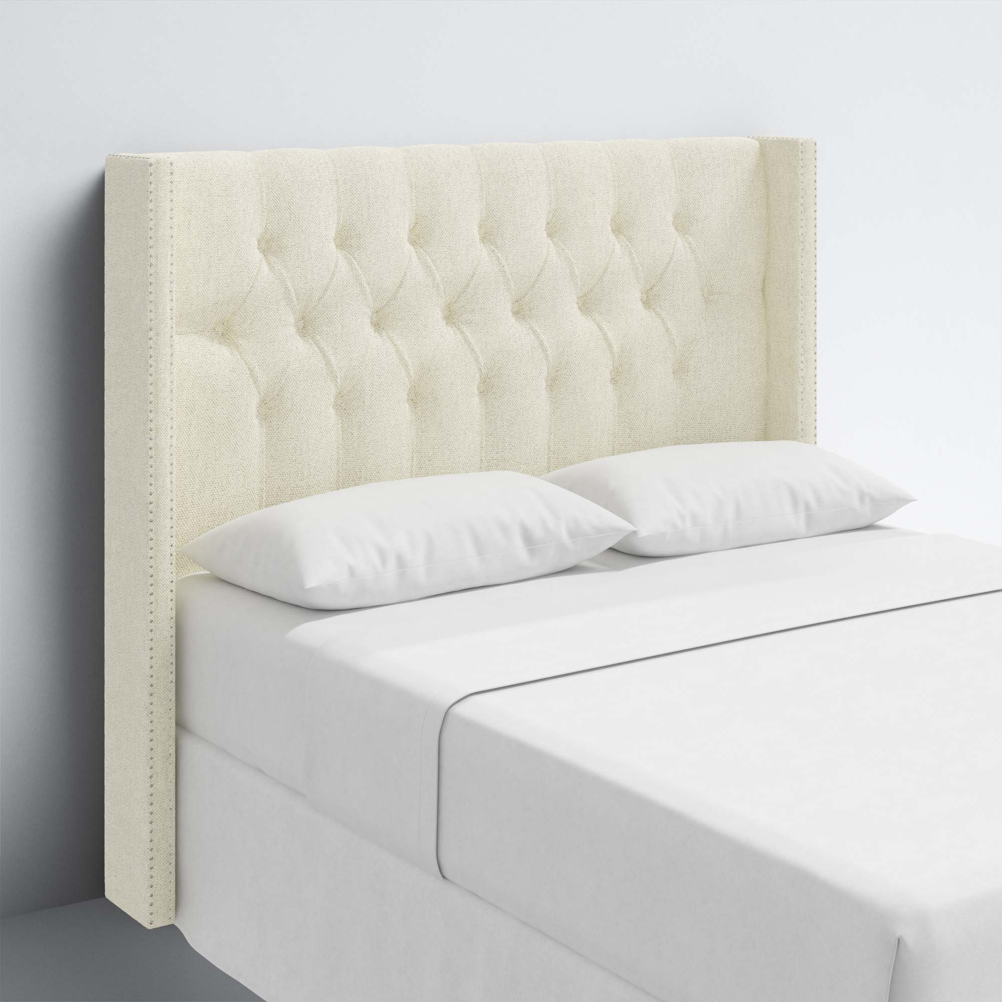 Knighten Upholstered Headboard, Queen, Milsap Canvas Sustain® Tweed