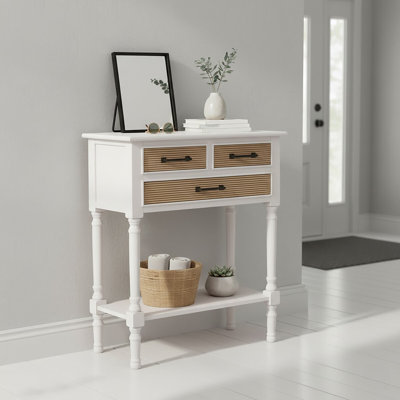 Wine 60cm Solid Wood Top Console Table