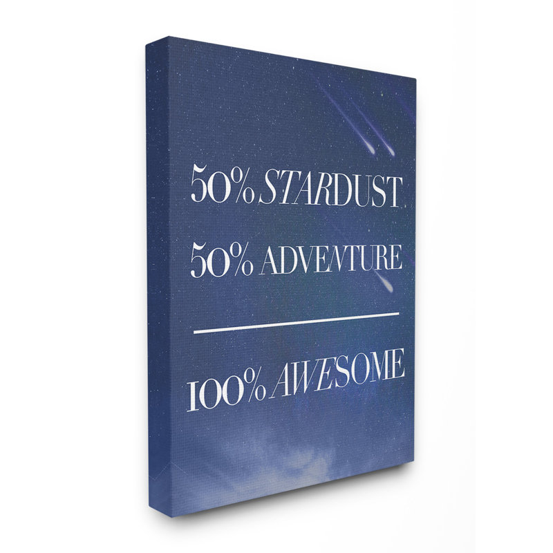 «Davy Blue Atmosphere Stardust Adventure Awesome Space», art sur toile, Toile, H 30 po x l 24 po x 1,5 po