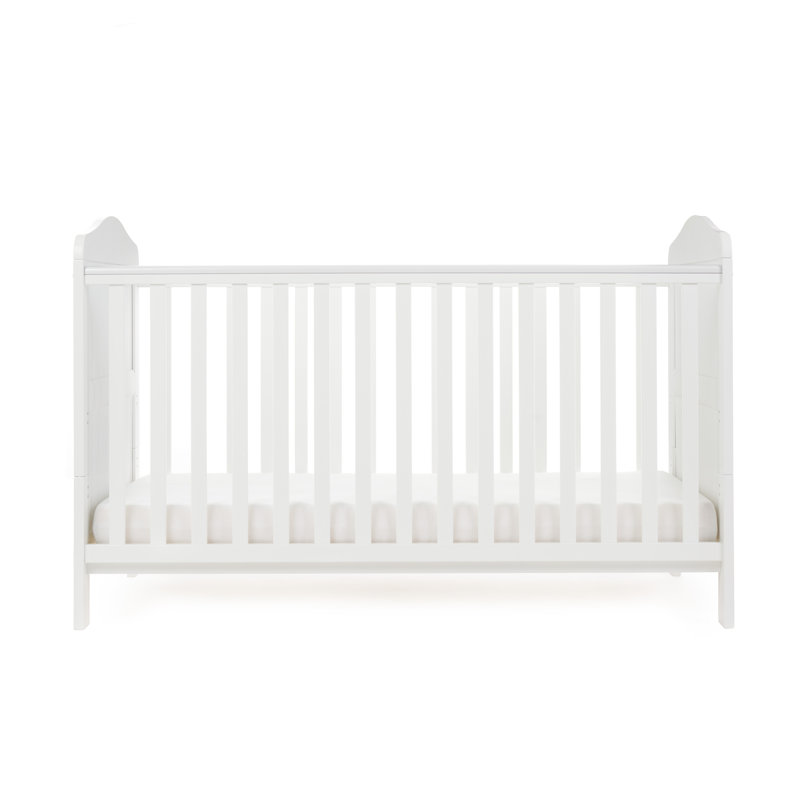 Whitby Cot Bed with Cot Top Changer, White
