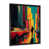 Impression noire sur toile encadrée sélectionné