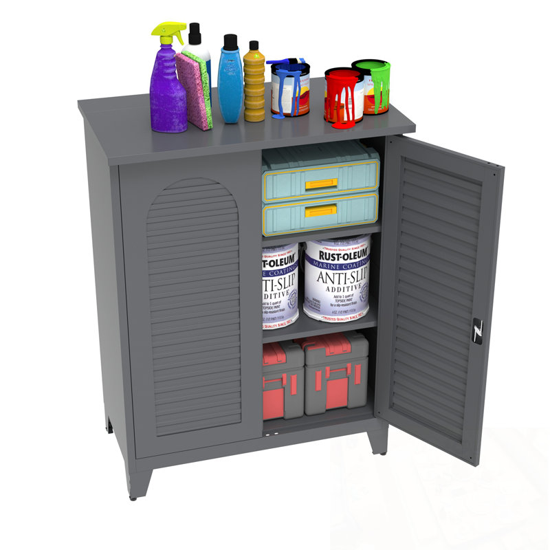 Metal Storage Cabinet with shelf and sturdy legs