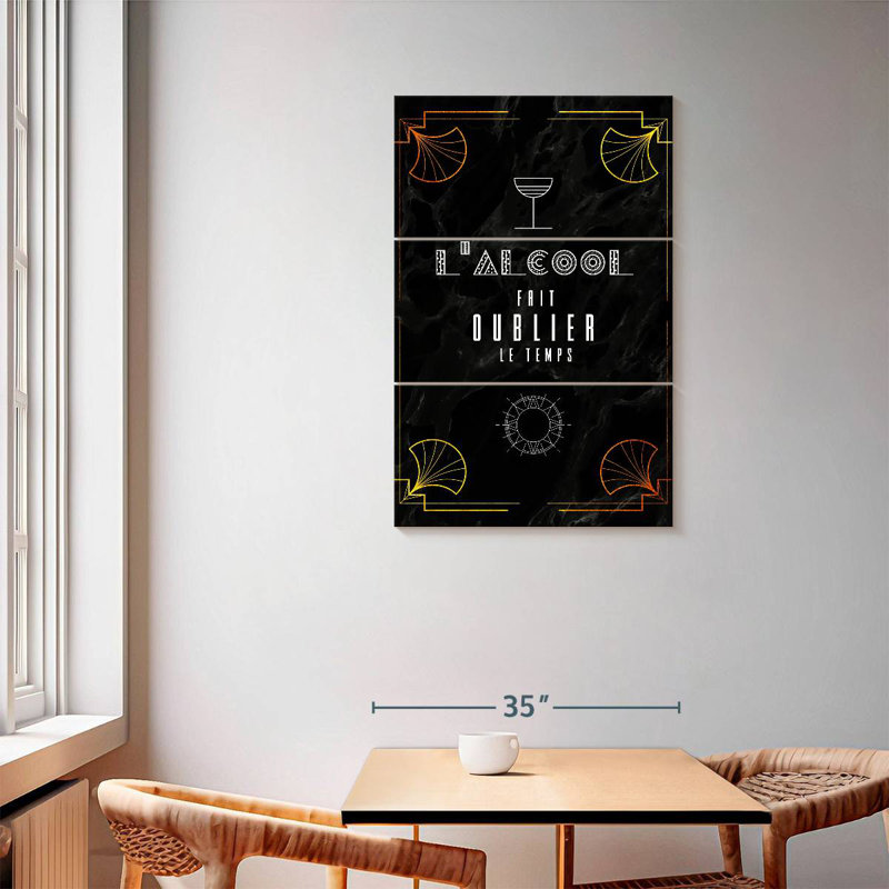 Tergel Art Deco L'Alcool, 57" H x 36" W