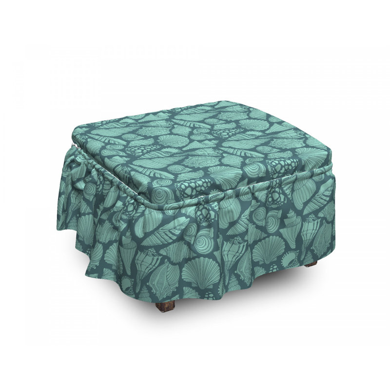Housse pour repose-pieds elements de concept marine