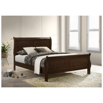 Cappuccino Queen Sleigh Bed