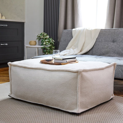 Shvani 100cm Wide No Pattern Footstool Ottoman