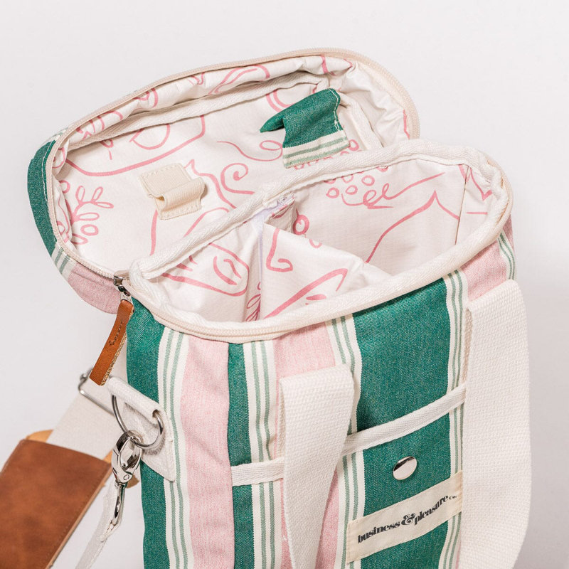Le sac fourre-tout The Wine Cooler, Vert/rose