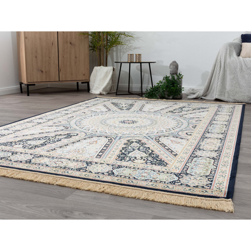 Cressona Oriental Viscose Area Rug, Rectangle 160 x 230cm