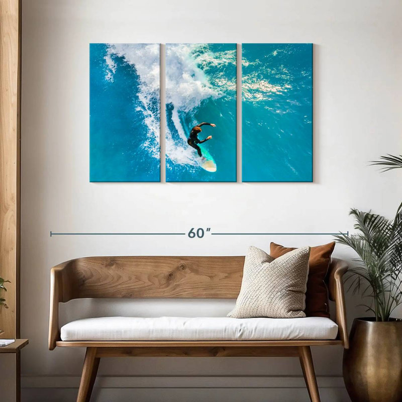Surfeur intrépide, H 28 po x l 45 po
