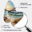 Beach Sand Euphoria III - horloge murale asymétrique en métal sable-104237675
