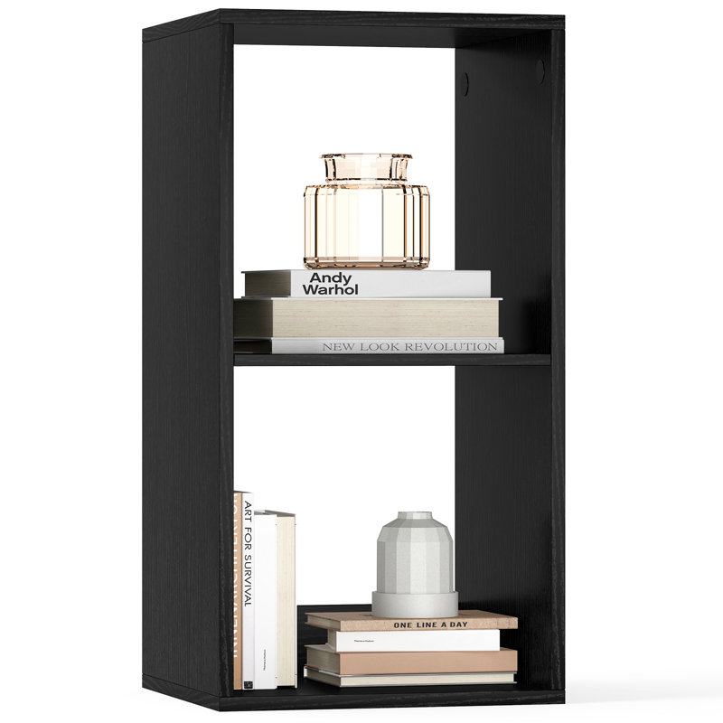 69cm H x 35cm W Cube Bookcase, Black