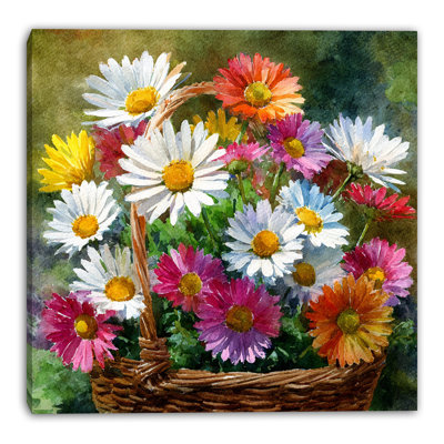 «Painterly Petal Study», art mural sur toile