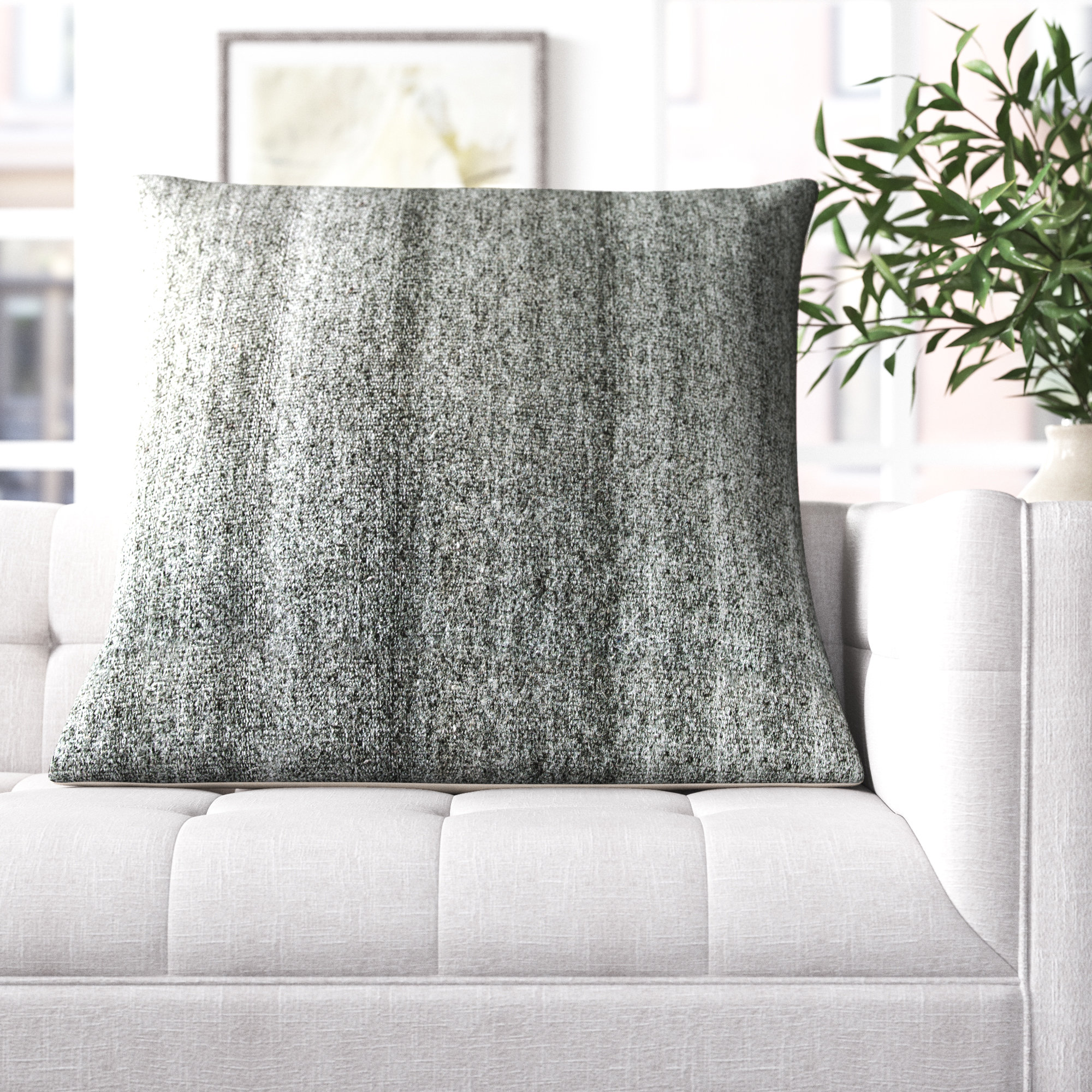 Truman Pillow Cover, Dark Gray