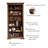 European-Style Simple Floor-To-Ceiling All-Solid Wood Combination Bookcase