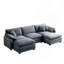 Canapé modulaire surdimensionné avec repose-pieds convertible