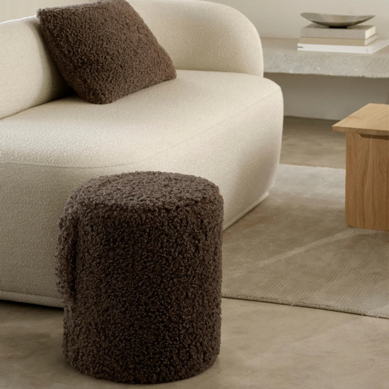 Solid Wood Accent Stool, Espresso