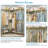 VIPEK L40 L-Shaped Corner Wardrobe Heavy-Duty Freestanding Clothes Rack with 1110 LBS Capacity , 53.75" x 38" x 76.4", Gold-174995850