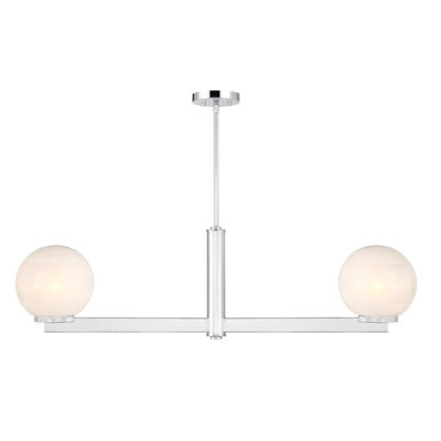 Claudette 2-Light Linear Chandelier