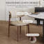 Ensemble de 6 chaises de salle à manger de style Mid-Century en bois de frêne brun, sans assemblage, chaises de cuisine beige pour la salle à manger-487265773
