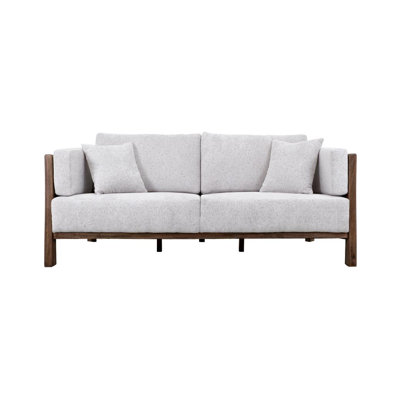 Roots Wooden Frame, Upholstered Loveseat