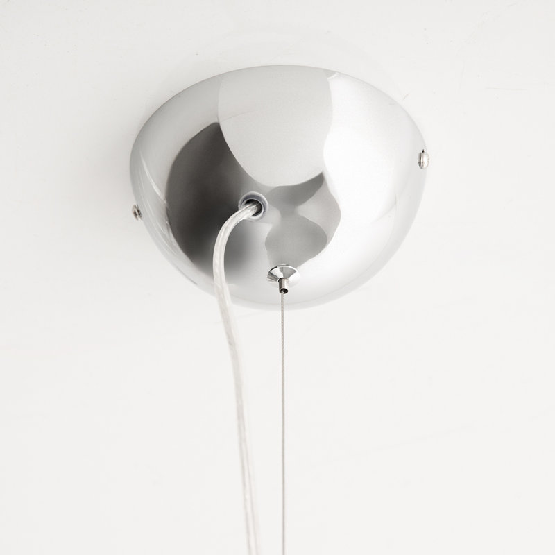 Joline 1 - Light Single Pendant, 30cm H x 30cm W x 70cm D, White/Gold