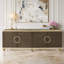 Console avec poignées surdimensionnées en bois Johnston