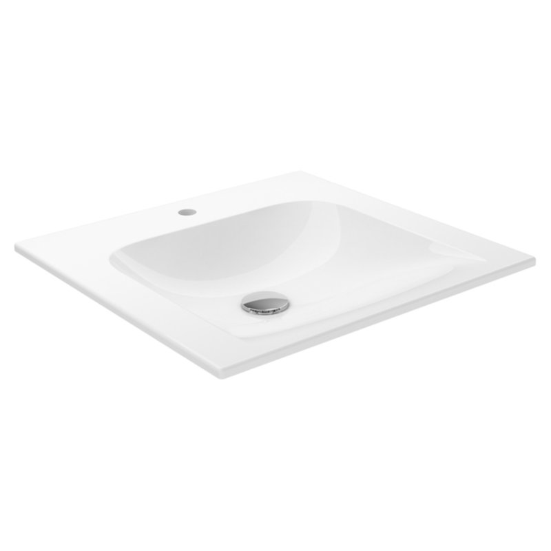 Keuco 49.4mm W White Ceramic Rectangular Sink, 50 x 49 x 2 mm