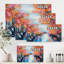 «Orange Autumn Forest by the River», peinture sur toile-59788199-59758907