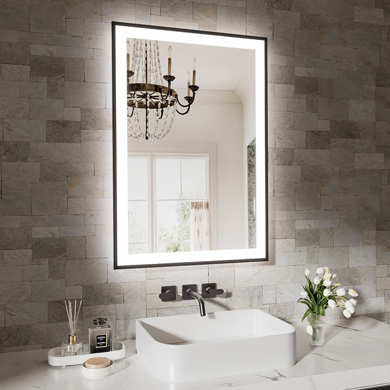 20x28 Inch Frameless LED Bathroom Mirror,Smart Mirror