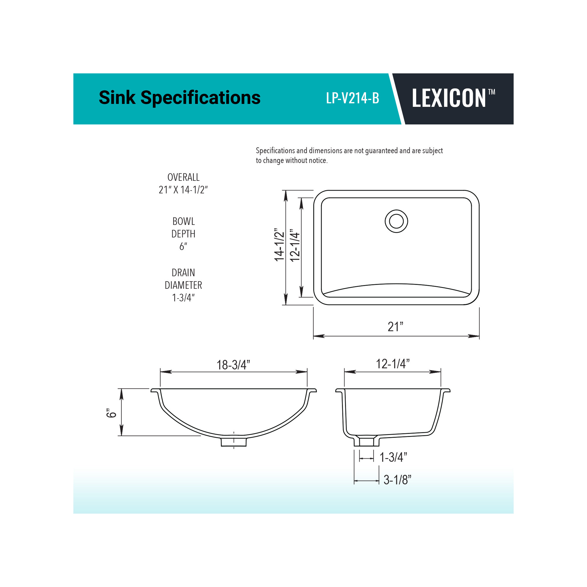 Lexicon Quartz Composite Rectangle Vanity Sink, Beige