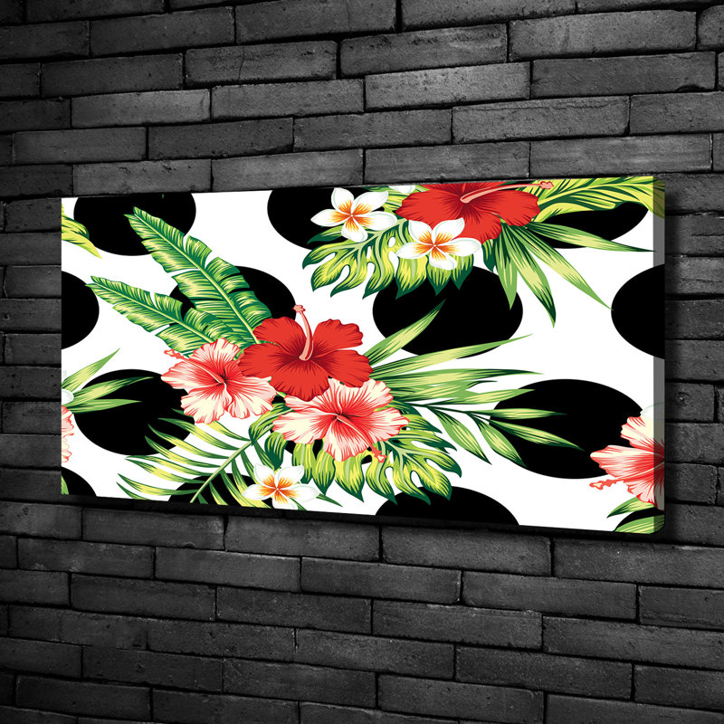 Hawaiian Flowers - Wrapped Canvas Print