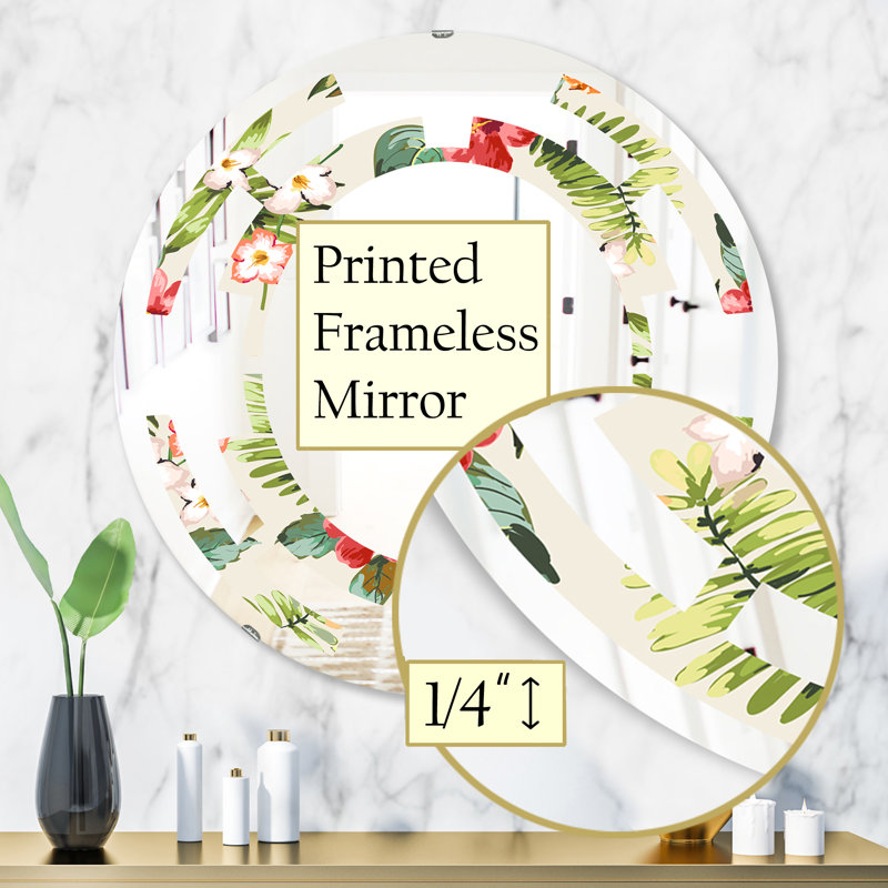Miroir mural Space Pineapple Summer Bliss IV, H 31,5 po x l po